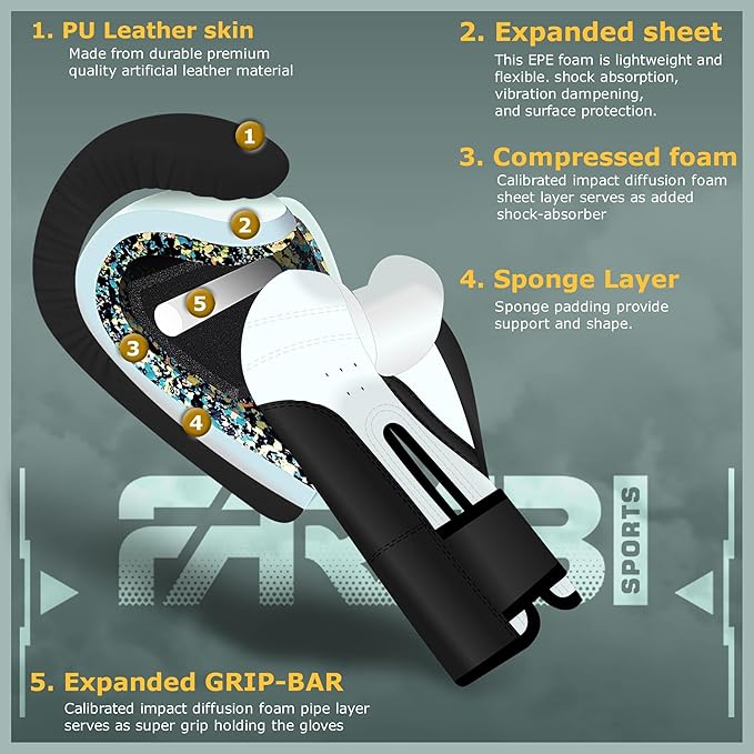 Farabi Sports Kids Boxing Gloves 4, 6, 8-oz Boxing Gloves for Kids Junior Boxing Gloves Youth Boxing Gloves Boys and Girls Boxing Training Gloves for MMA Muay Thai & Punching Bag