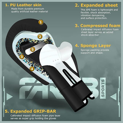 Farabi Sports Kids Boxing Gloves 4, 6, 8-oz Boxing Gloves for Kids Junior Boxing Gloves Youth Boxing Gloves Boys and Girls Boxing Training Gloves for MMA Muay Thai & Punching Bag