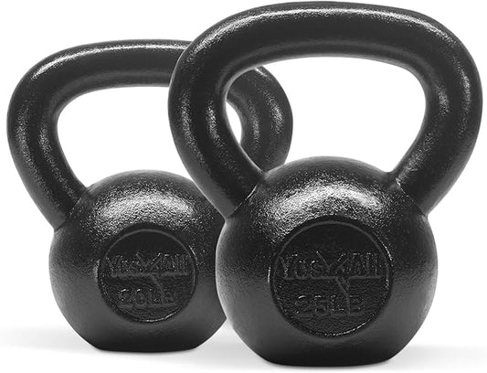 Yes4All Kettlebell Cast Iron Sets 5 - 10 15 - 20 - 25 - 30 lbs,