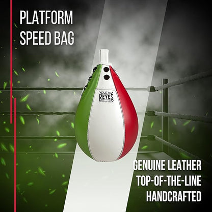 CLETO REYES Platform Leather Punching Speed Bag for Boxing, MMA, Muay Thai, Training Equipment