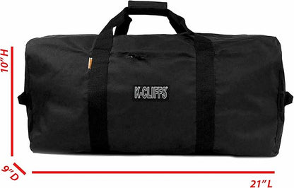 Heavy Duty Cargo Duffel Large Sport Gear Drum Set Equipment Hardware Travel Bag Rooftop Rack Bag (21" x 10" x 9", Navy)