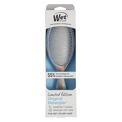 Wet Brush Original Detangler, Chrome (Iridescence Icon), Ultra-Soft IntelliFlex Bristles Glide Through Tangles, Detagnling Hair Brush, All Hair Types (Wet & Dry), Women & Men, Limited Edition