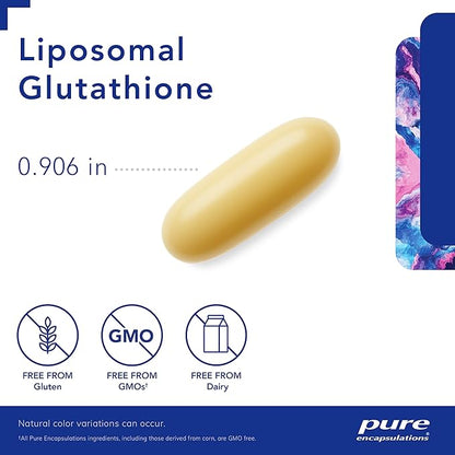 Pure Encapsulations Liposomal Glutathione - Immune Support & Liver Detox* - Antioxidant Protection - with Setria Glutathione - Non-GMO - 30 Softgel Capsules