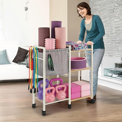 Yoga Mat Storage Rack Home Gym Equipment Workout