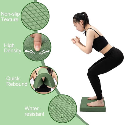 StrongTek Professional Foam Exercise Balance Pad - 15.8" 13" x 2", High-Density