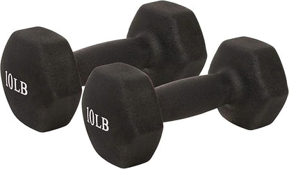 Sunny Health & Fitness Neoprene Coated Hex Shaped 2LB, 5LB, 5LB, 8LB, 8LB, 10LB 10LB