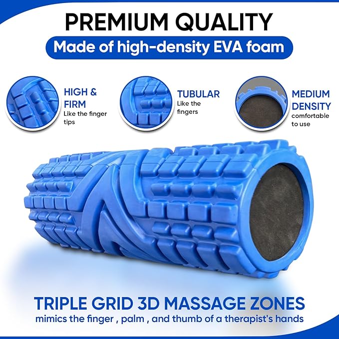 Foam Roller Patented Multi Phase Roller 5 Year 6x13", Myofascial 6x13)