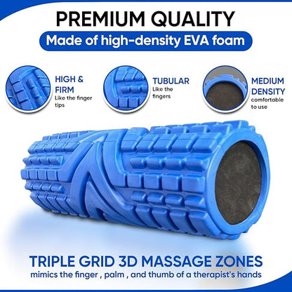 Foam Roller Patented Multi Phase Roller 5 Year 6x13", Myofascial 6x13)