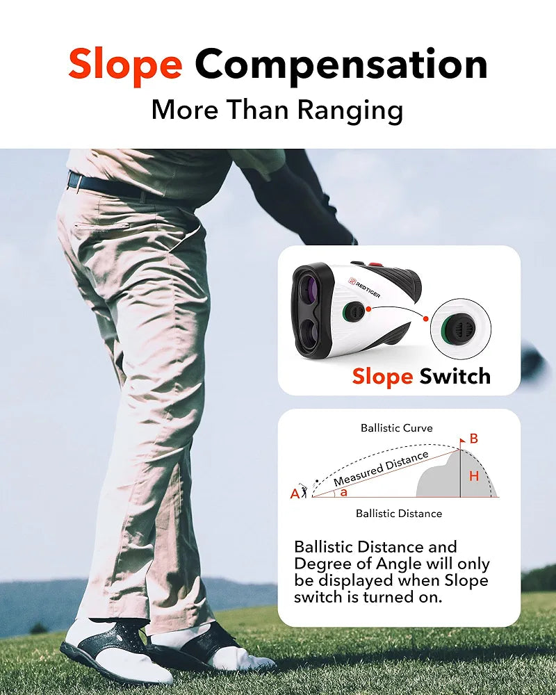 REDTIGER Golf Rangefinder with Extra 4-in-1 Golf Metal Divot Tool