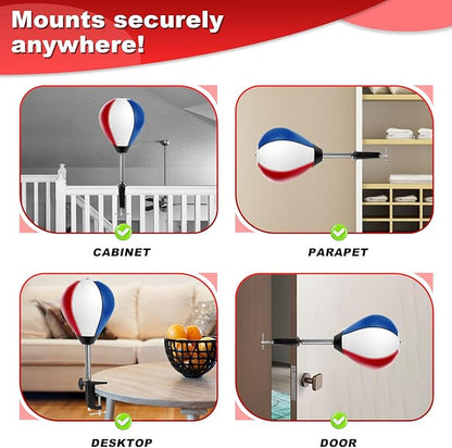 Desktop Punching Bag, Super Strong Suction Boxing Bag Speed Balls, Stress Buster with Suction Cup for Office Table and Counters, Fun Gift for Boss or Coworker