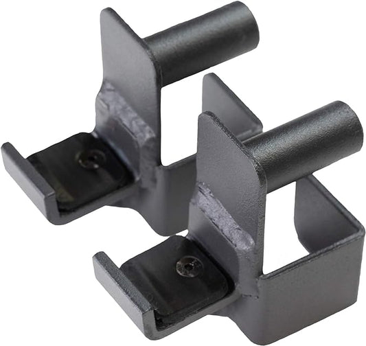 Fitness Reality 2816 Steel J-Hooks for Squat Rack 800 Lb. 2 Hooks,Black