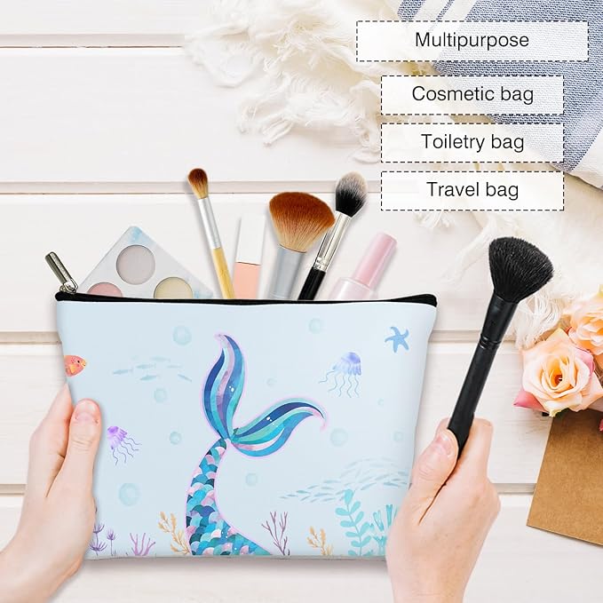Mermaid Ocean Multifunctional Makeup Bag - Vacation Gift for Her