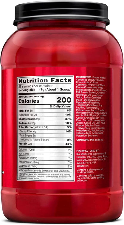 BSN Syntha-6 Whey Protein Powder, Cold Stone Creamery- Germanchökolätekäke Flavor, Micellar Casein, Milk Protein Isolate Powder, 25 Servings