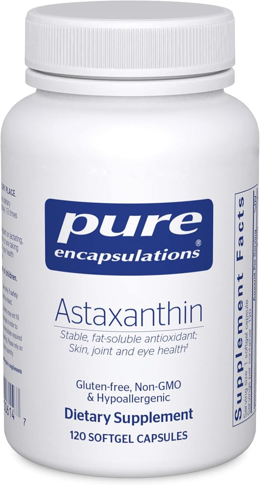 Pure Encapsulations Astaxanthin | Antioxidant Supplement for Joints, Skin and Eye Health, and Free Radicals* | 120 Softgel Capsules