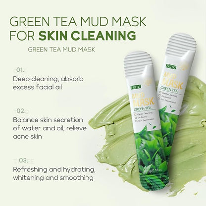 Green Tea Skincare Set, Organic Skin Care Kits Gift Set for Women/Girls, Facial Skincare Routine Kit with Cleanser, Toner, Serum, Cream, Lotion, Eye Cream, Hydrated Skincare Starter Beauty Gift Set
