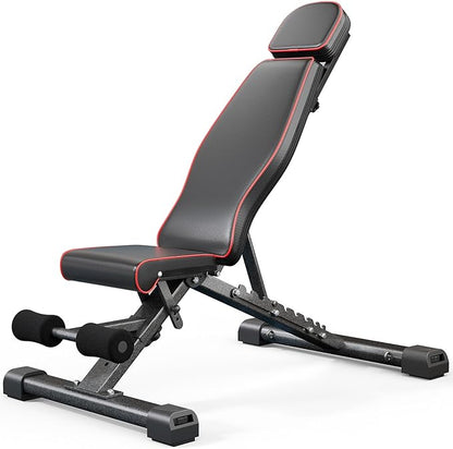 YOLEO MAX Weight Bench 880LB Adjustable 90 Degree 6'56''