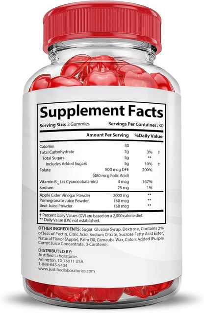 Ketosyn Keto ACV Gummies Extreme 2000MG Ketosyn Keto Gummies Apple Cider Vinegar Formulated with Pomegranate Beet Juice Powder B12 Vegan Non GMO 60 Gummys