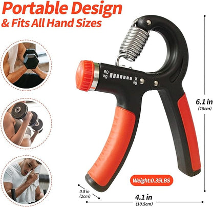 Grip Strength Trainer 11-132 Lbs (5-60kg), Forearm