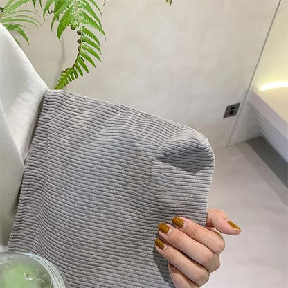 Cosmetic Bags for Women Makeup Bag Large Capacity Purse Travel Toiletry Zipper Storage Pouch Make up Brushes Organizer for Gifts (Corduroy, light grey)