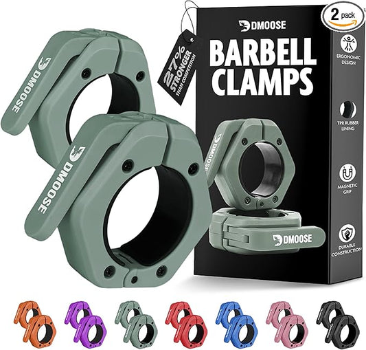 DMoose Fitness Barbell Clips 2" (Pair) - Quick