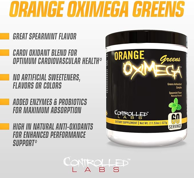 Controlled Labs Orange OxiMega Greens Spearmint -- 0.72 lb