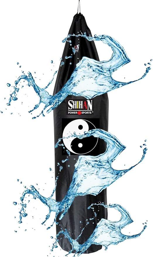 SHIHAN Power Sports Boxing Bag Cover YIN YANG Waterproof 5-6ft & 24inch Diameter Large Punch Outdoor Protection for Your, Ideal freestanding Bags, Black