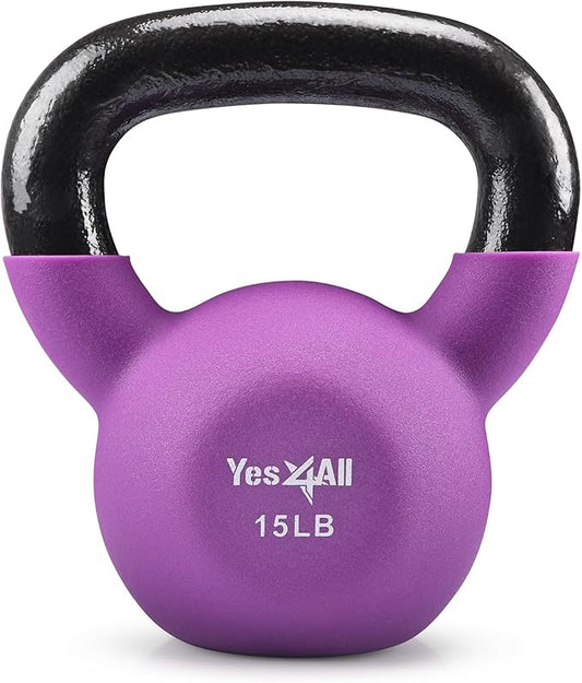 Yes4All Neoprene Coated/Adjustable Kettlebell & Kettlebell Sets -