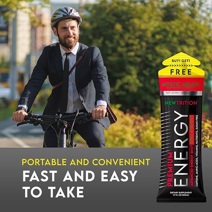 NewTrition Extra Strength Energy Shots, Caffeine Energy Shots with Vitamin B & Amino Acids, Sugar-Free Vitamin Energy Shot, 1.7 fl oz, Mixed Flavors, 12 Count