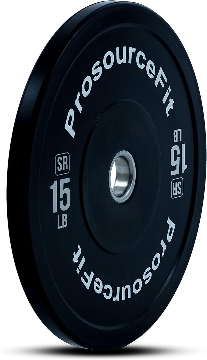 ProsourceFit Solid Rubber Bumper Plates (Sold Individually)