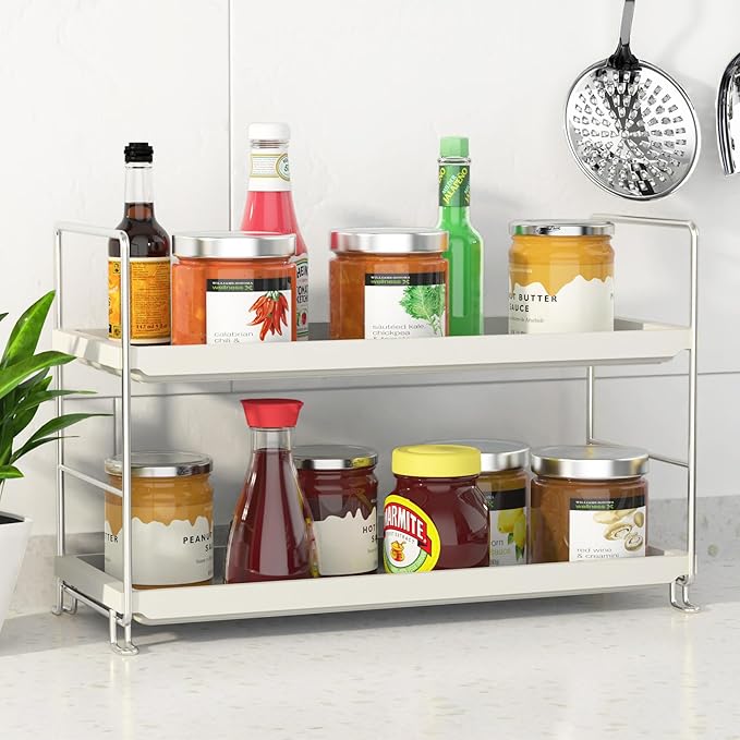 FSyueyun 2-Tier Makeup Shelf Organizer for Vanity