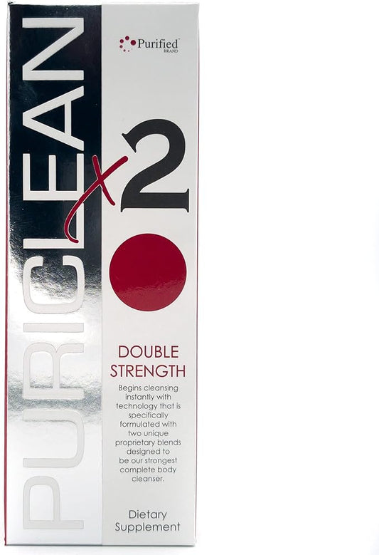 Puriclean X2 Detox Cleanse - Double Strength Cleanser - Formulated with Proprietary Blends for The Strongest Cleanser - Remove Toxins - 4 Capsules - Includes empty 16oz bottle - 1 Pack