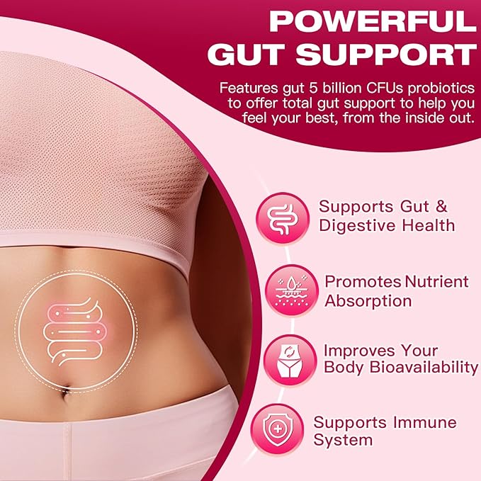 Multi Collagen Peptides Powder - Type I II III V X - Hydrolyzed Collagen Peptides with Multivitamins, Hyaluronic Acid & Biotin - Support Skin Hair Nail Joints & Gut