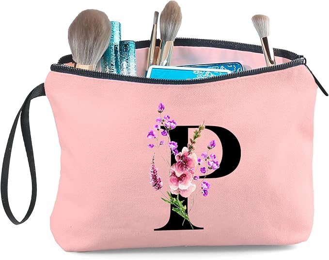 SEAMOON Birthday Inspirational Bridesmaid Proposal Team Small Gifts for Women Mom Aunt Teacher Sister Coworkers Makeup Cosmetic Bag Travel with Mirror Mothers Day Christmas Graduation P
