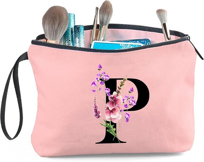 SEAMOON Birthday Inspirational Bridesmaid Proposal Team Small Gifts for Women Mom Aunt Teacher Sister Coworkers Makeup Cosmetic Bag Travel with Mirror Mothers Day Christmas Graduation P
