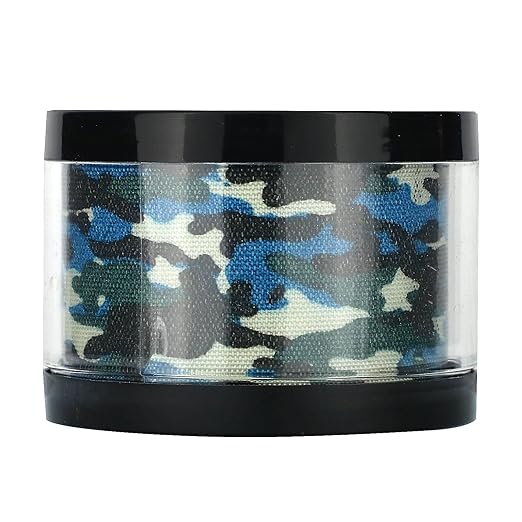 Heali Kinesiology Tape with Magnesium and Menthol, 20 Pcs Precut Strips, K Tape Roll, Knees, Physical Therapy Sports Tape for Muscle and Joint Pain Relief, Water Resistant, White with Blue Camo