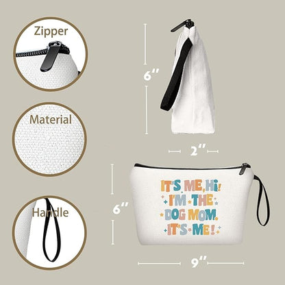 Dog Lovers Gifts for Women Dog Gifts for Women Its Me Hi Makeup Cosmetic Bag