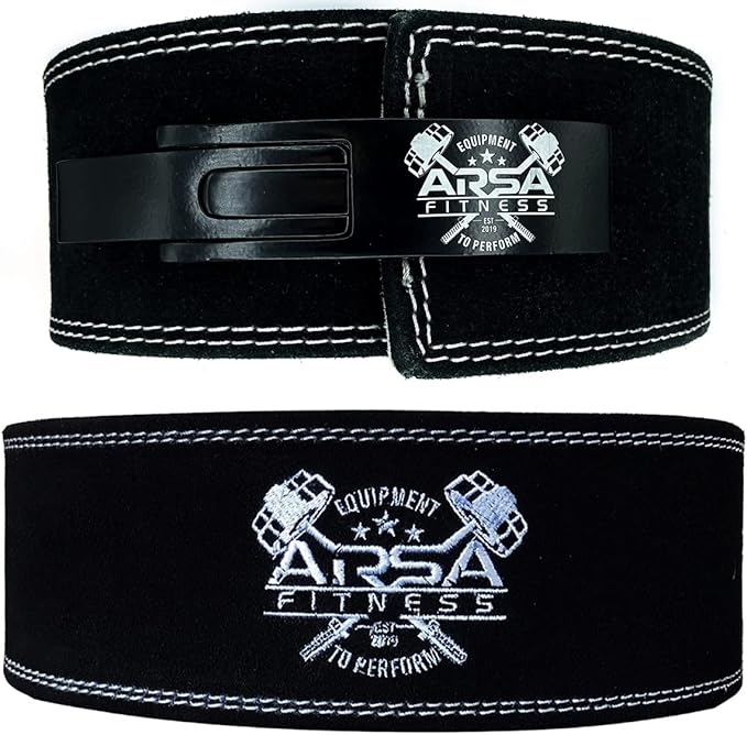 Arsa Fitness Weightlifting Adjustable Lever Belt for Men 10MM Thickness 4" Width
