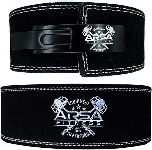 Arsa Fitness Weightlifting Adjustable Lever Belt for Men 10MM Thickness 4" Width
