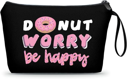 Donut Inspirational Gifts for Women, Snack Makeup Bags, Funny Birthday Present for Friend, Daughter, Sister, Bff, Christmas