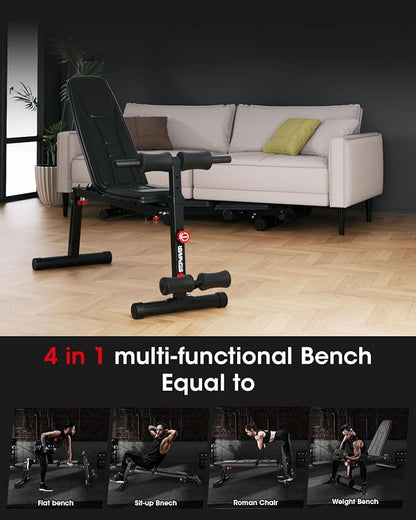 Weight Bench Press 860Lb Stable