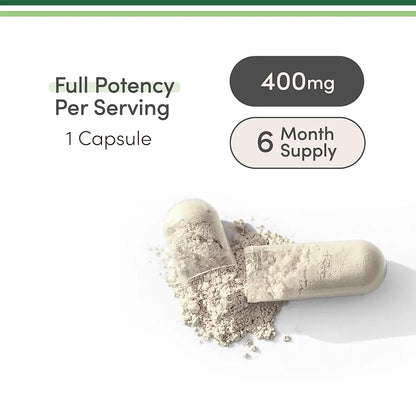 Magnesium Glycinate 400mg, 180 Capsules (Vegan Safe, Third Party Tested, Gluten Free, Non-GMO) High Absorption Magnesium by Double Wood Supplements