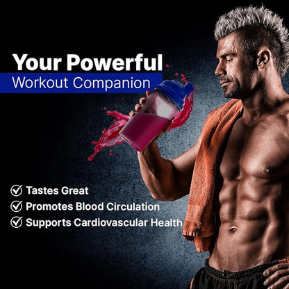 L-ARGININE PRO | L-arginine Supplement Drink Mix Powder | 5,500mg of L-arginine Plus 1,100mg L-Citrulline (Grape Berry, 1 Jar)