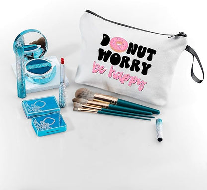 Donut Gifts - Fun & Inspirational Snack Makeup Bags for Women - Birthday, Christmas Gifts for Friend, Daughter, Sister, Bff