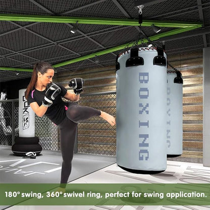 Heavy Duty 360° Swivel Swing Hanger, Stainless Steel Hammock Hook for Ceiling Wooden Porch Swing Hanging kit Playground Gym Rope Boxing Bag Hammock Chair Yoga Mount 1000 lb Capacity