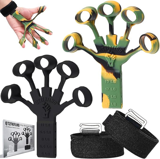 Grip Strength Trainer with Forearm Strengthener Recover(5 PCS)