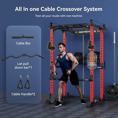 Sportsroyals Power Cage 1600lbs Multi-Function
