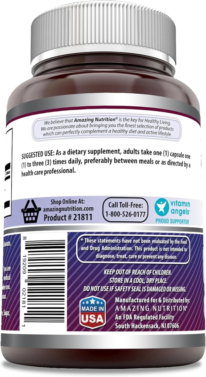 Amazing Formulas L-Tyrosine Supplement | 500 Mg Per Serving | 360 Capsules Per Serving | Non-GMO | Gluten-Free | Made in USA