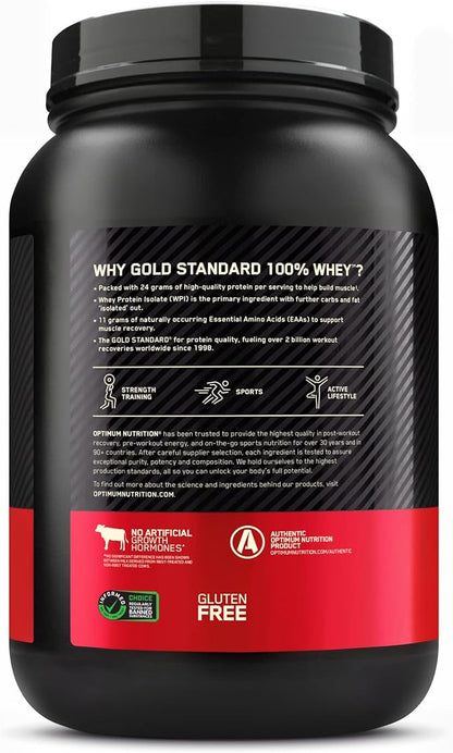 Optimum Nutrition Gold Standard 100% Whey Protein Powder, Chocolate Mint, 2 Pound (Packaging May Vary)