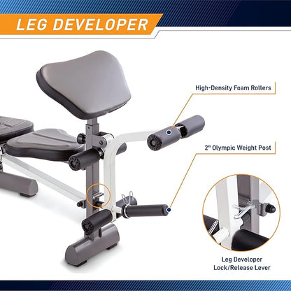 MARCY Adjustable Weight Bench - Incline 600 lbs MWB-20100
