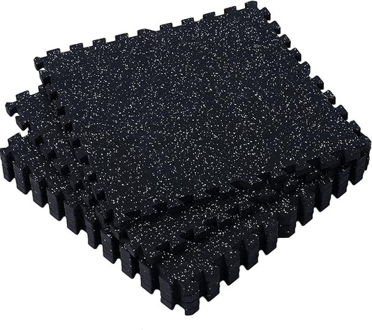 SUPERJARE 0.79 Inch Gym Flooring for Home Gym 6 Tiles